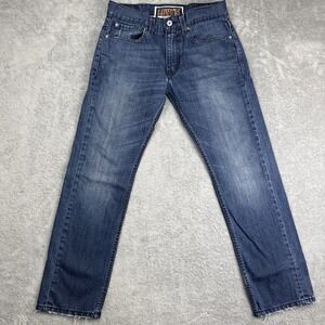 Levi's 511 Jeans Men's‎ Blue Skinny Denim Dark Wash Red Tab Pockets Zip 32x30